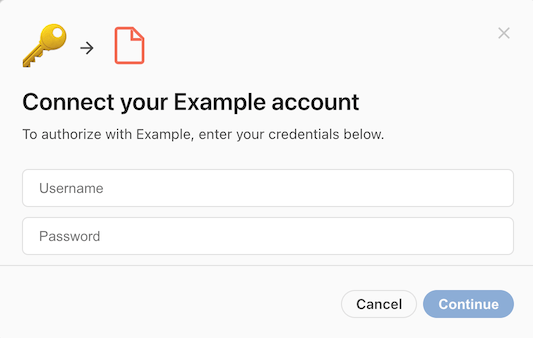 Users entering their username and password