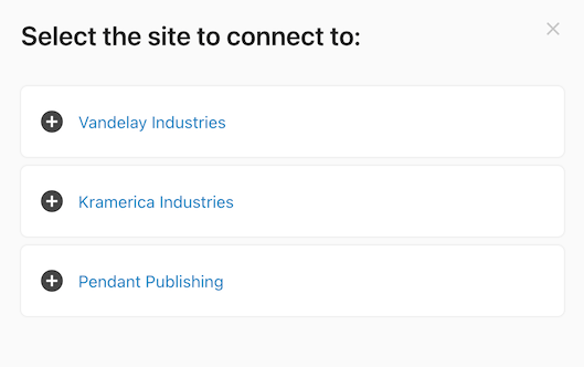 Selecting from a list of endpoints