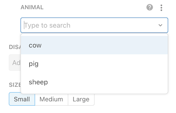 Autocomplete in the action builder