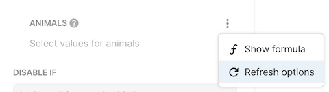 Autocomplete of list parameters requires manual refresh