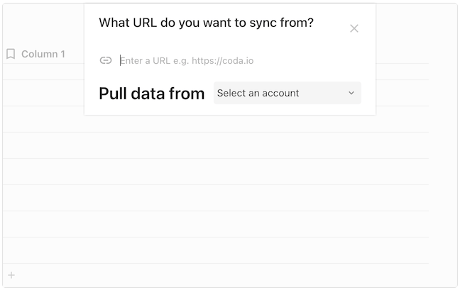 Manually entering the dynamic URL
